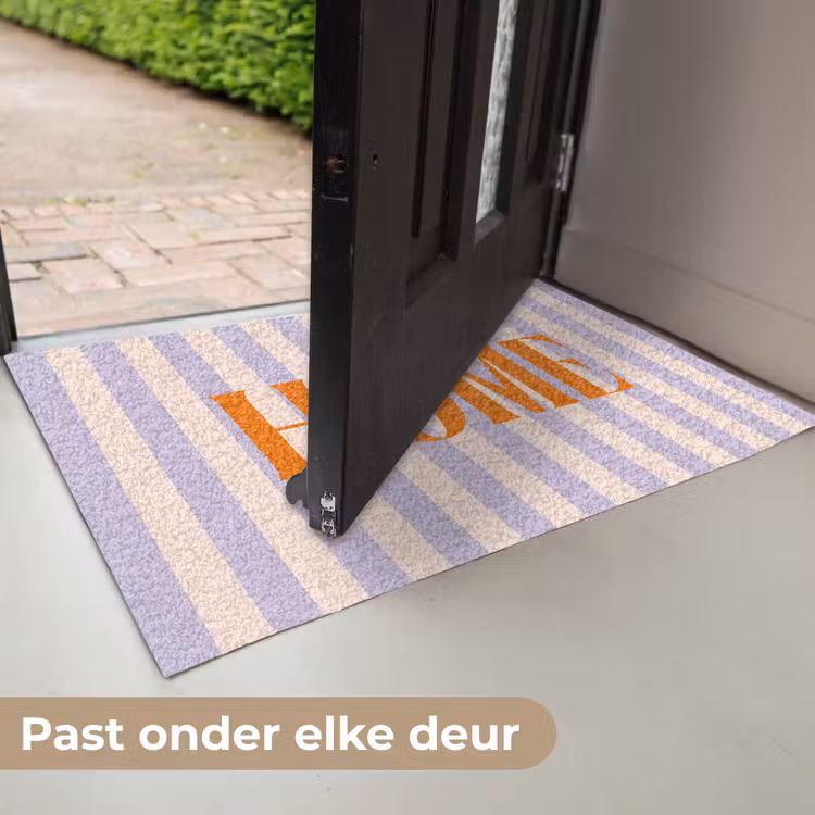 Deurmat - Lila - Oranje - Strepen - Home — 7