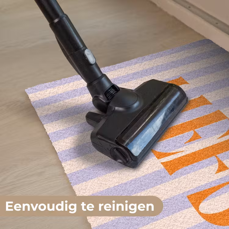 Deurmat - Lila - Oranje - Strepen - Liefs — 9