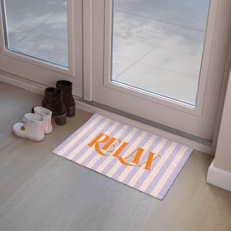 Deurmat - Lila - Oranje - Strepen - Relax — 8