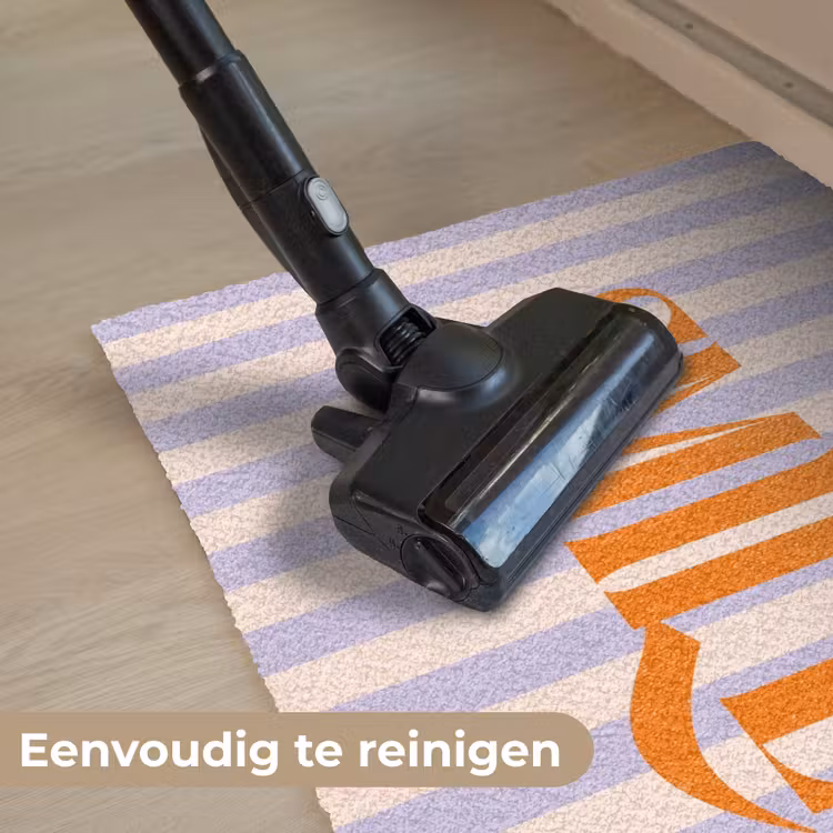 Deurmat - Lila - Oranje - Strepen - Smile — 9