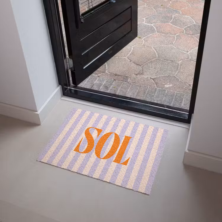 Deurmat - Lila - Oranje - Strepen - Sol — 4