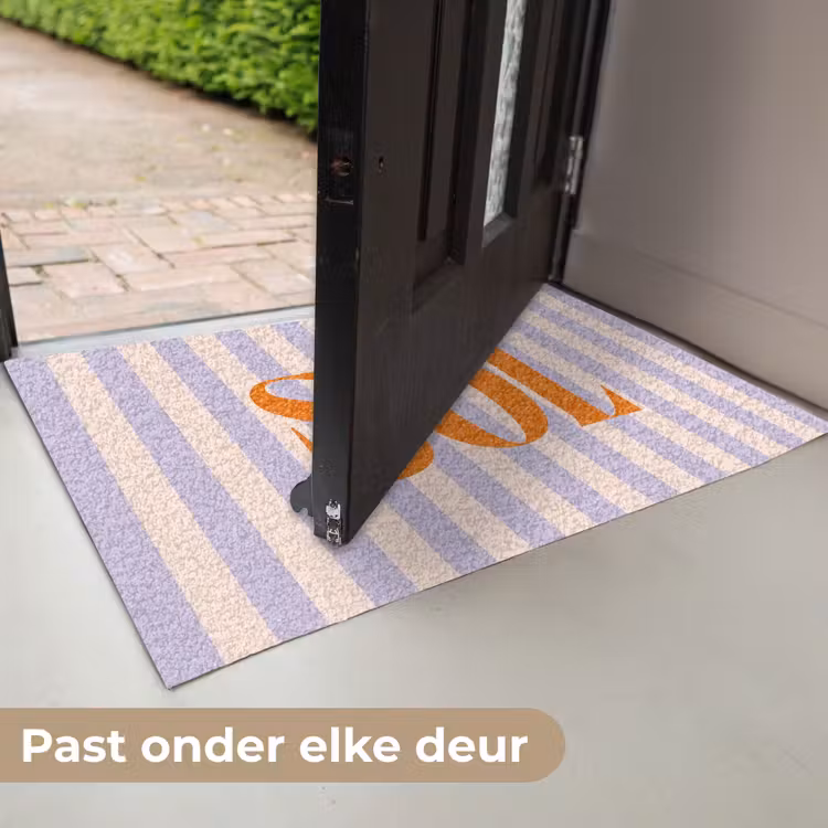 Deurmat - Lila - Oranje - Strepen - Sol — 7