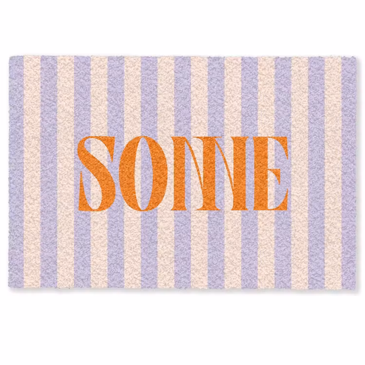 Deurmat - Lila - Oranje - Strepen - Sonne — 1
