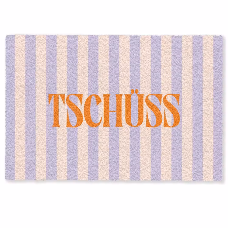 Deurmat - Lila - Oranje - Strepen - Tschüss — 1