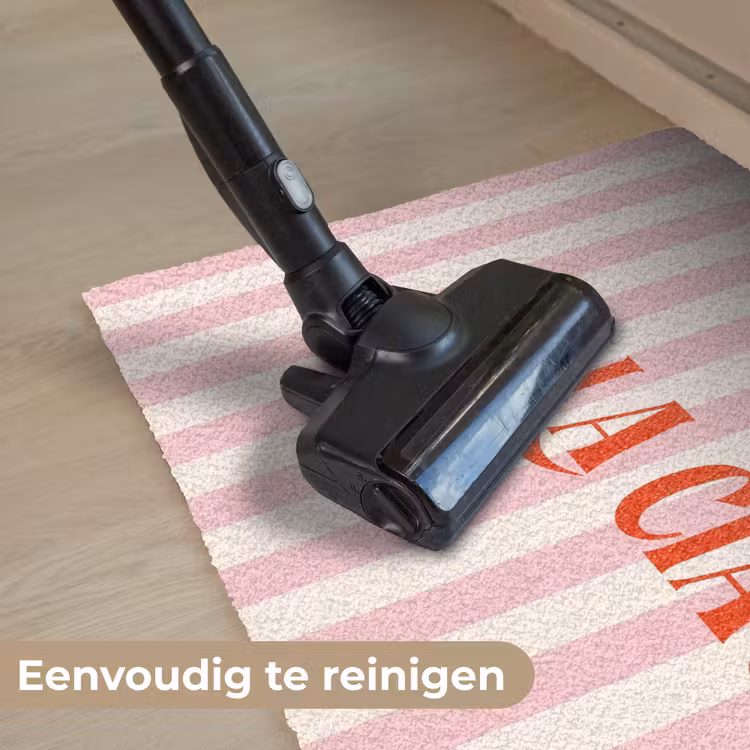 Deurmat - Zachtroze - Rood - Strepen - Bella Ciao — 9