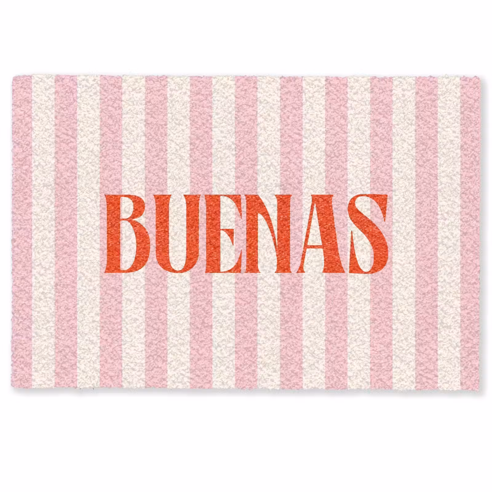 Deurmat - Zachtroze - Rood - Strepen - Buenas — 1