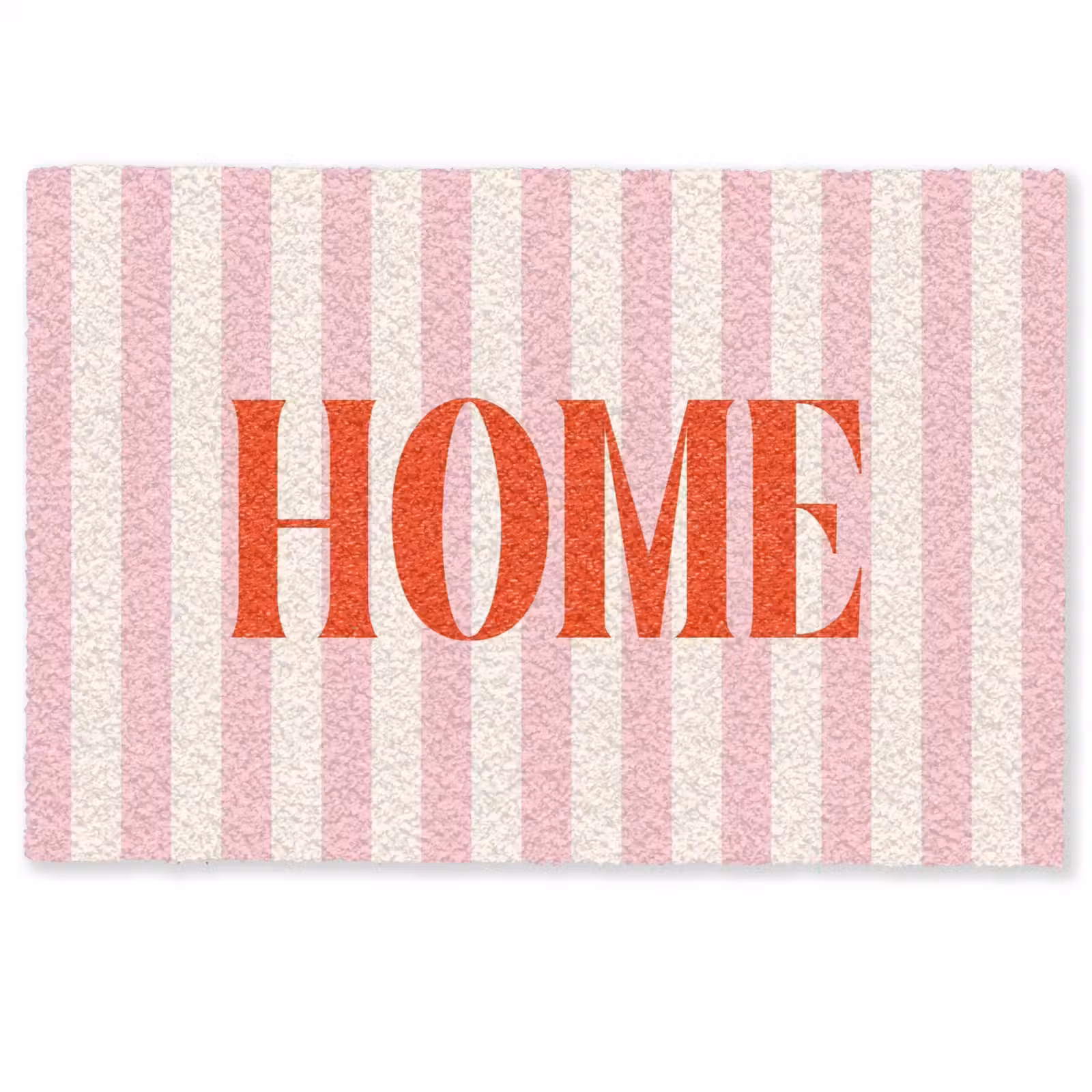 Deurmat - Zachtroze - Rood - Strepen - Home — 1