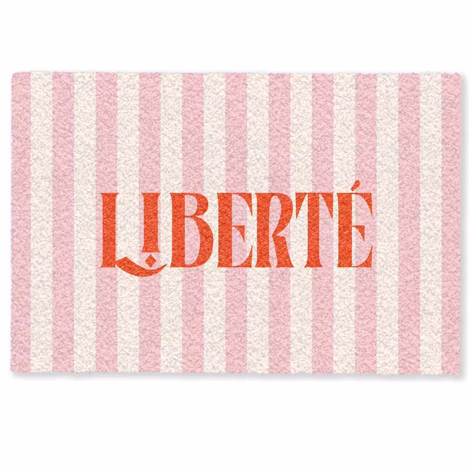 Deurmat - Zachtroze - Rood - Strepen - Liberté — 1