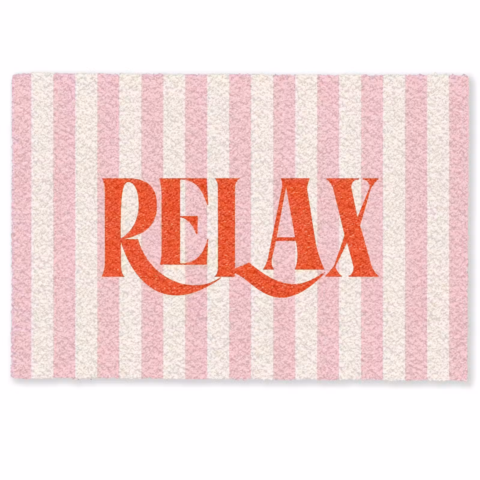 Deurmat - Zachtroze - Rood - Strepen - Relax — 1