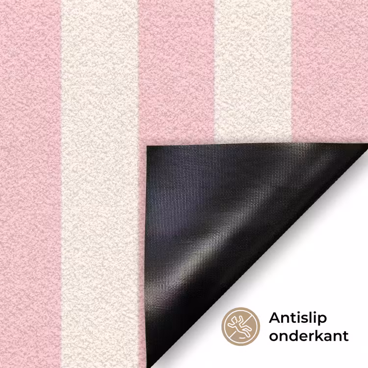 Deurmat - Zachtroze - Rood - Strepen - Leef — 6