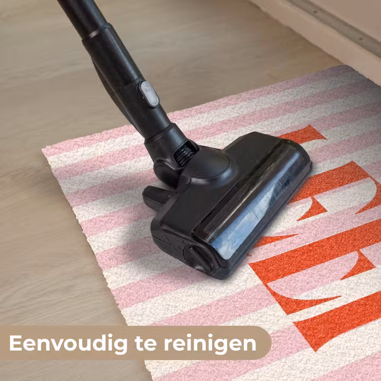 Deurmat - Zachtroze - Rood - Strepen - Leef — 9