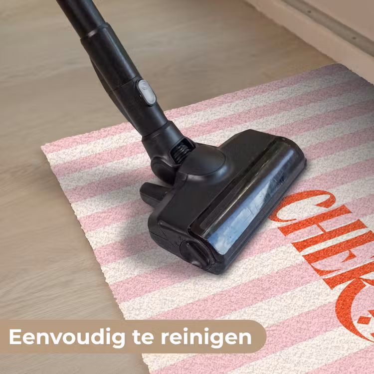Deurmat - Zachtroze - Rood - Strepen - Ma Cherie — 9