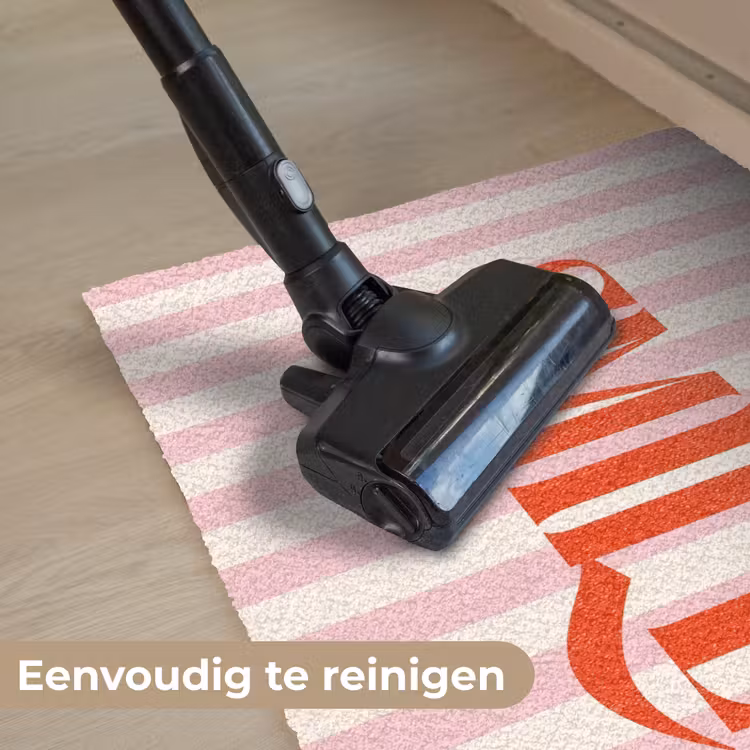 Deurmat - Zachtroze - Rood - Strepen - Smile — 9
