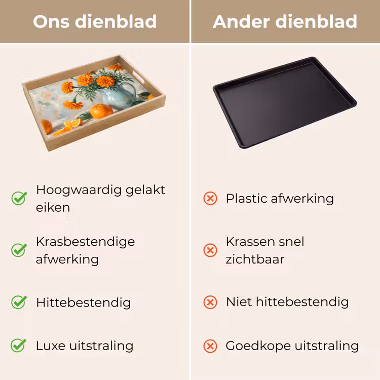 Dienblad - Eten - Oranje - Kunst — 3