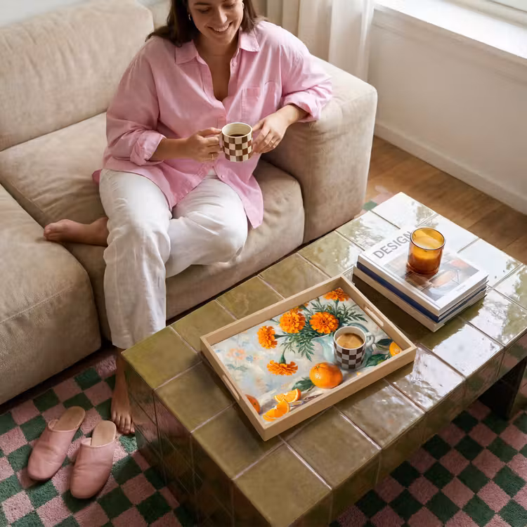 Dienblad - Eten - Oranje - Kunst — 6