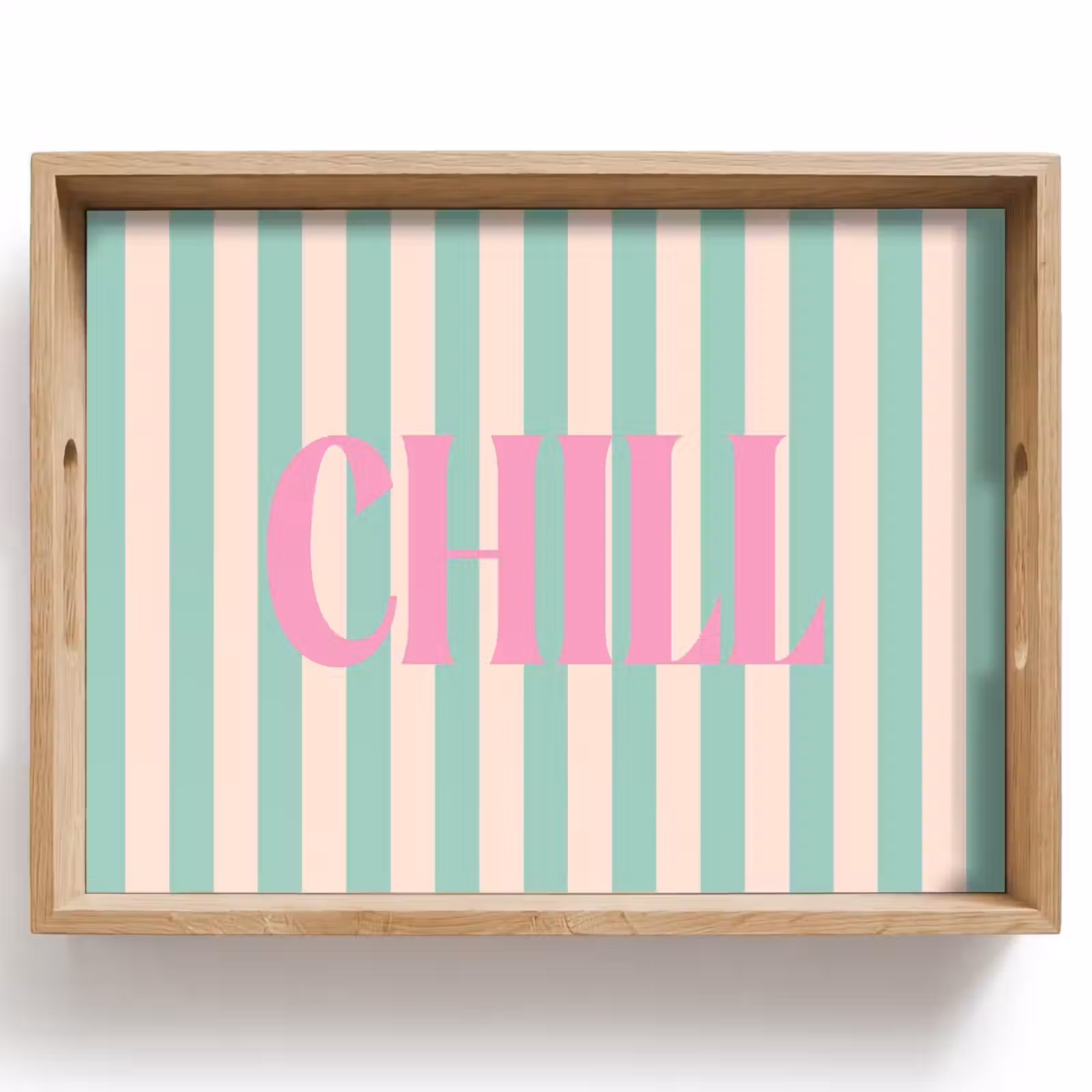Dienblad - Roze - Groen - Strepen - Chill — 1