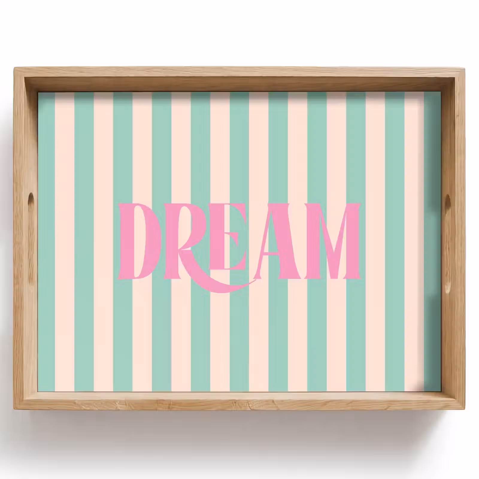 Dienblad - Roze - Groen - Strepen - Dream — 1