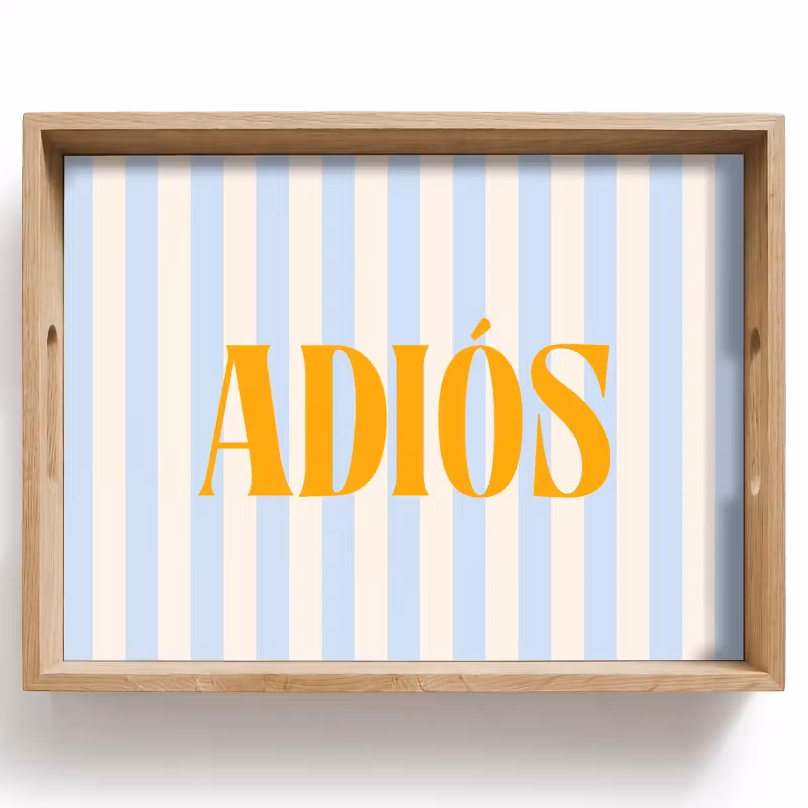 Dienblad - Oranje - Blauw - Strepen - Adiós — 1