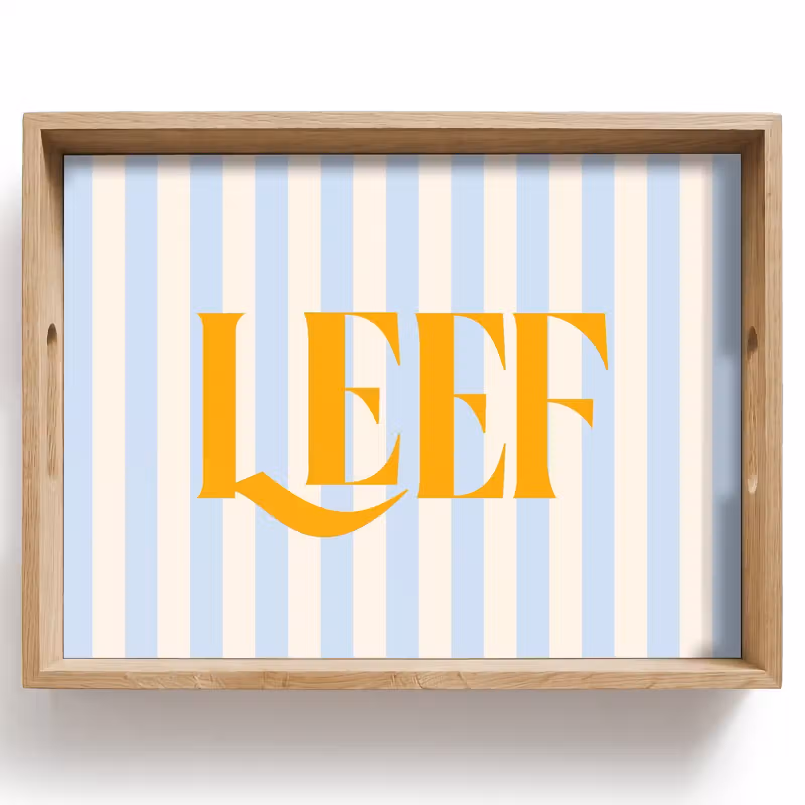 Dienblad - Oranje - Blauw - Strepen - Leef — 1