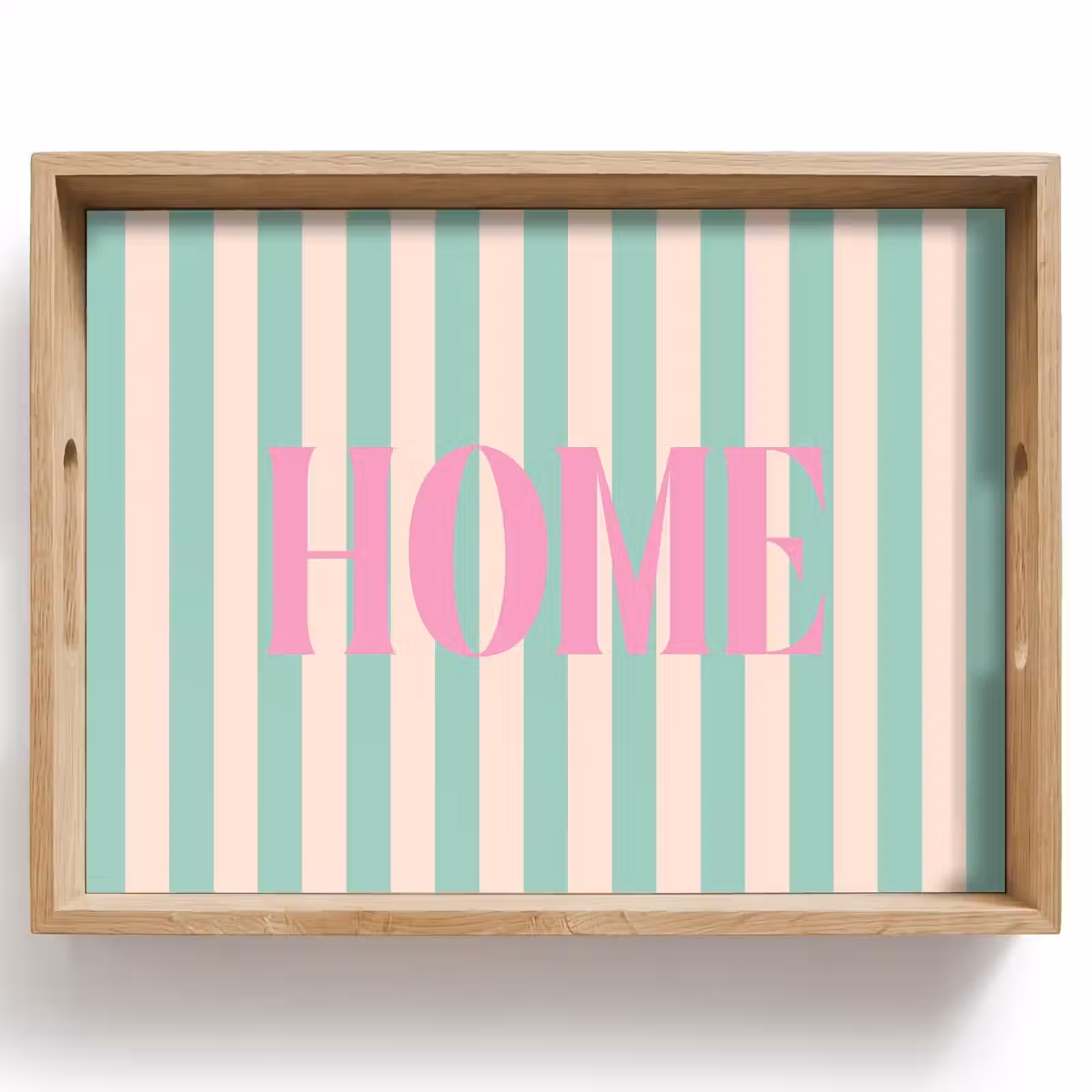 Dienblad - Roze - Groen - Strepen - Home — 1