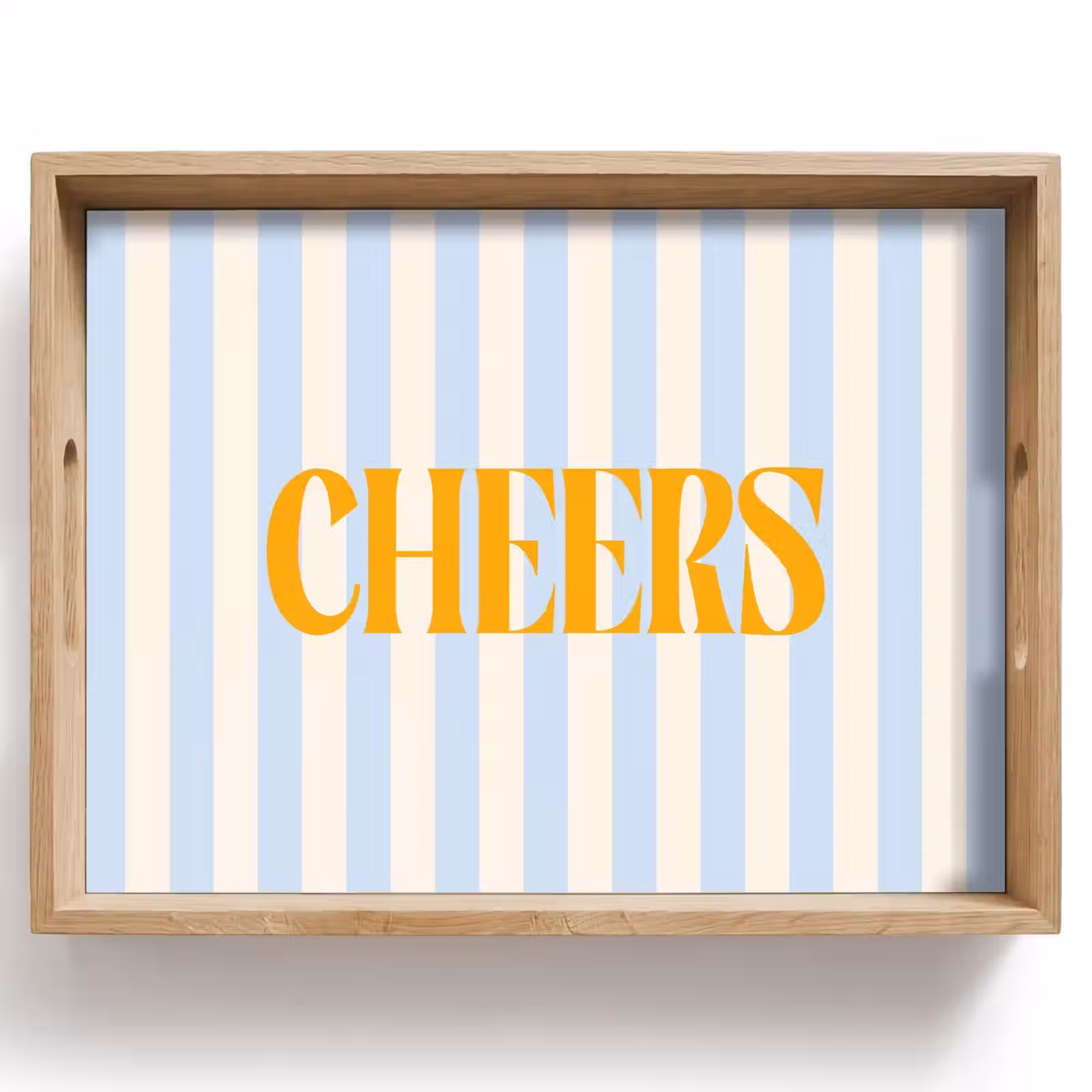 Dienblad - Oranje - Blauw - Strepen - Cheers — 1
