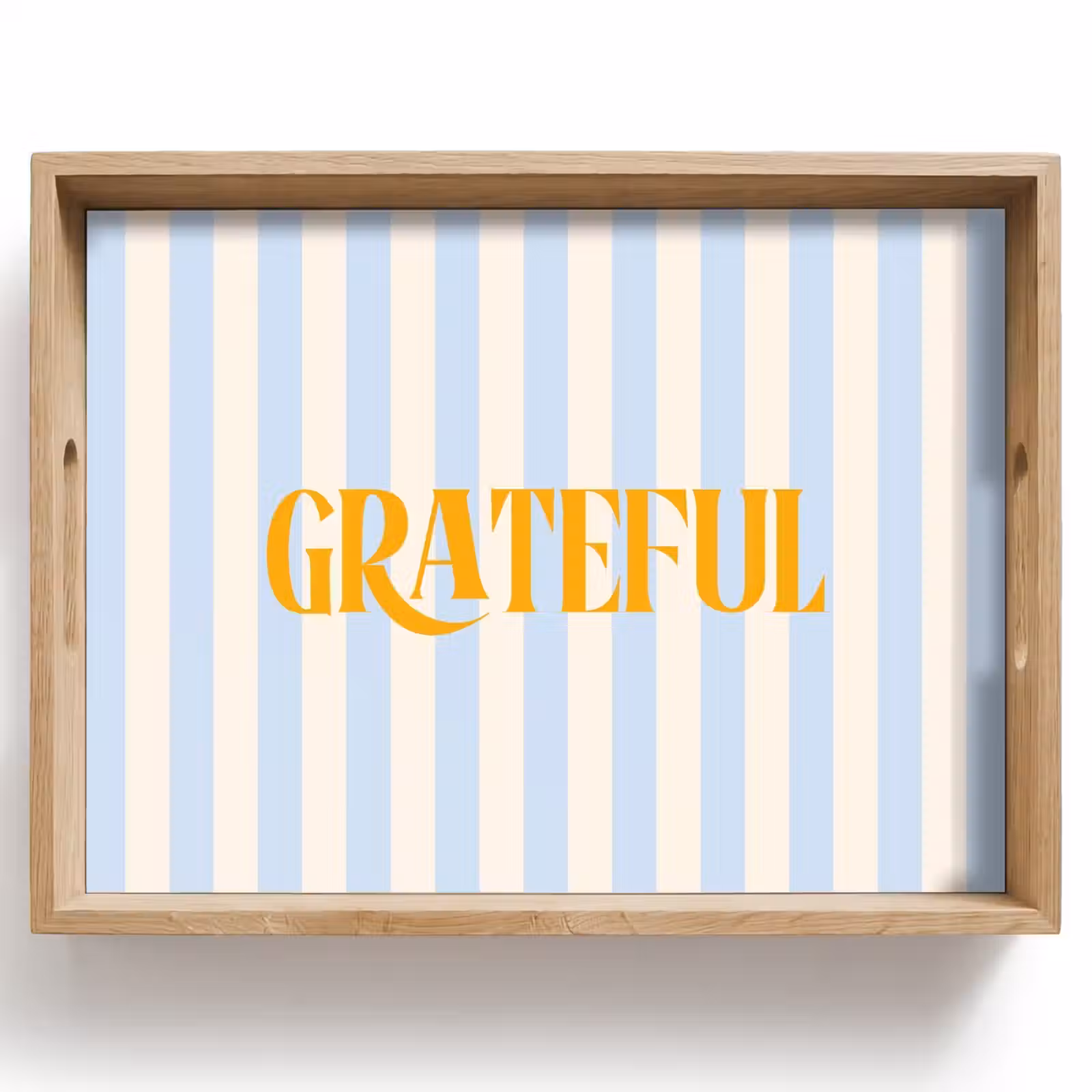 Dienblad - Oranje - Blauw - Strepen - Grateful — 1