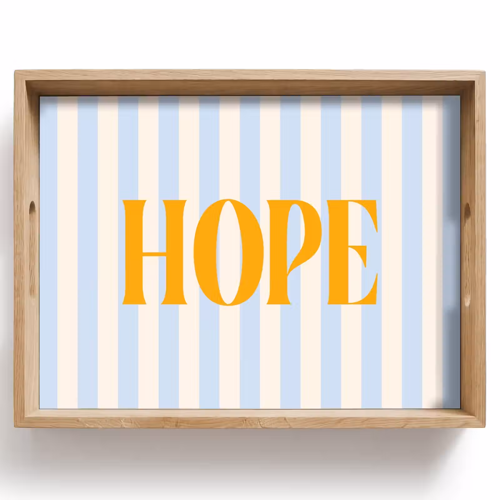 Dienblad - Oranje - Blauw - Strepen - Hope — 1