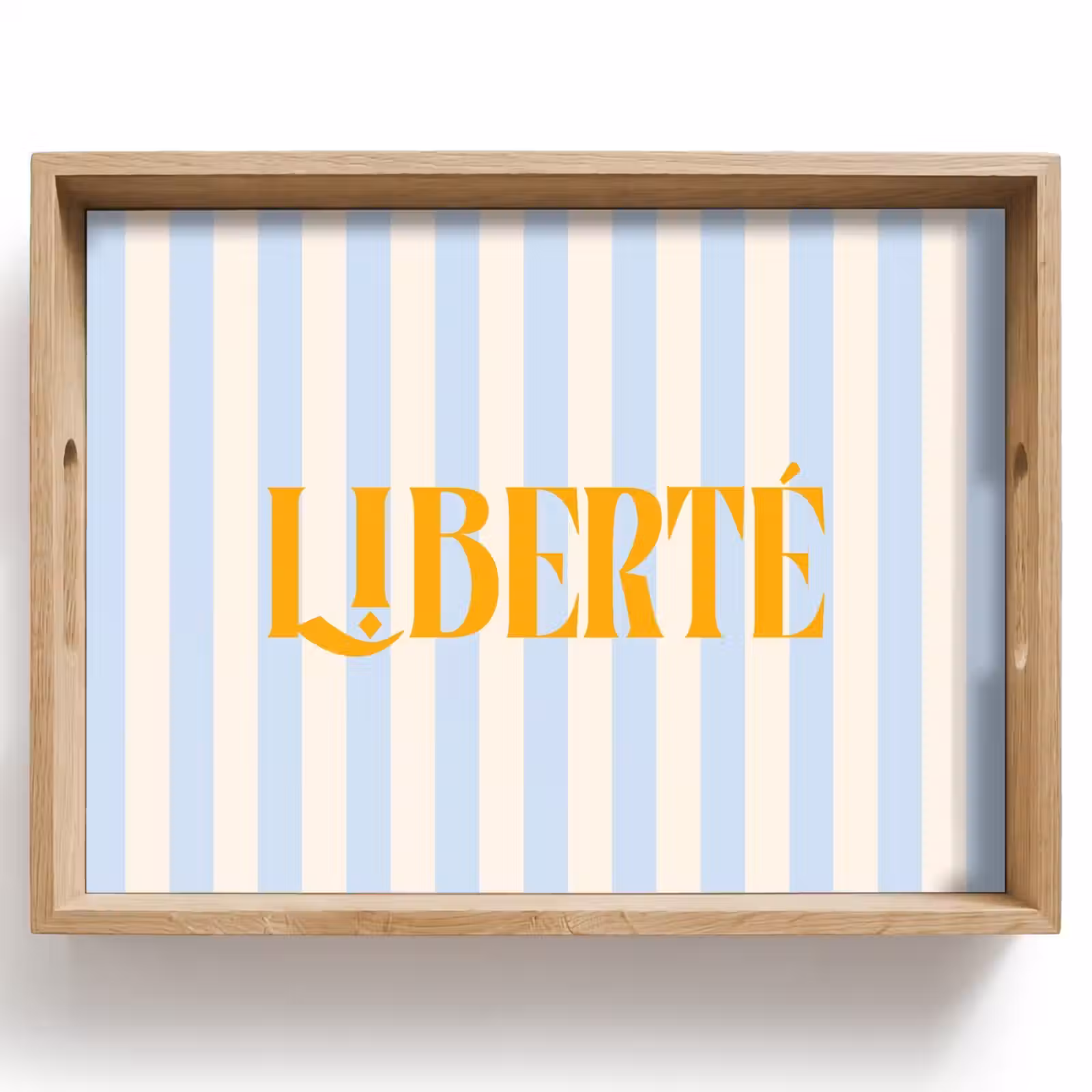 Dienblad - Oranje - Blauw - Strepen - Liberté — 1