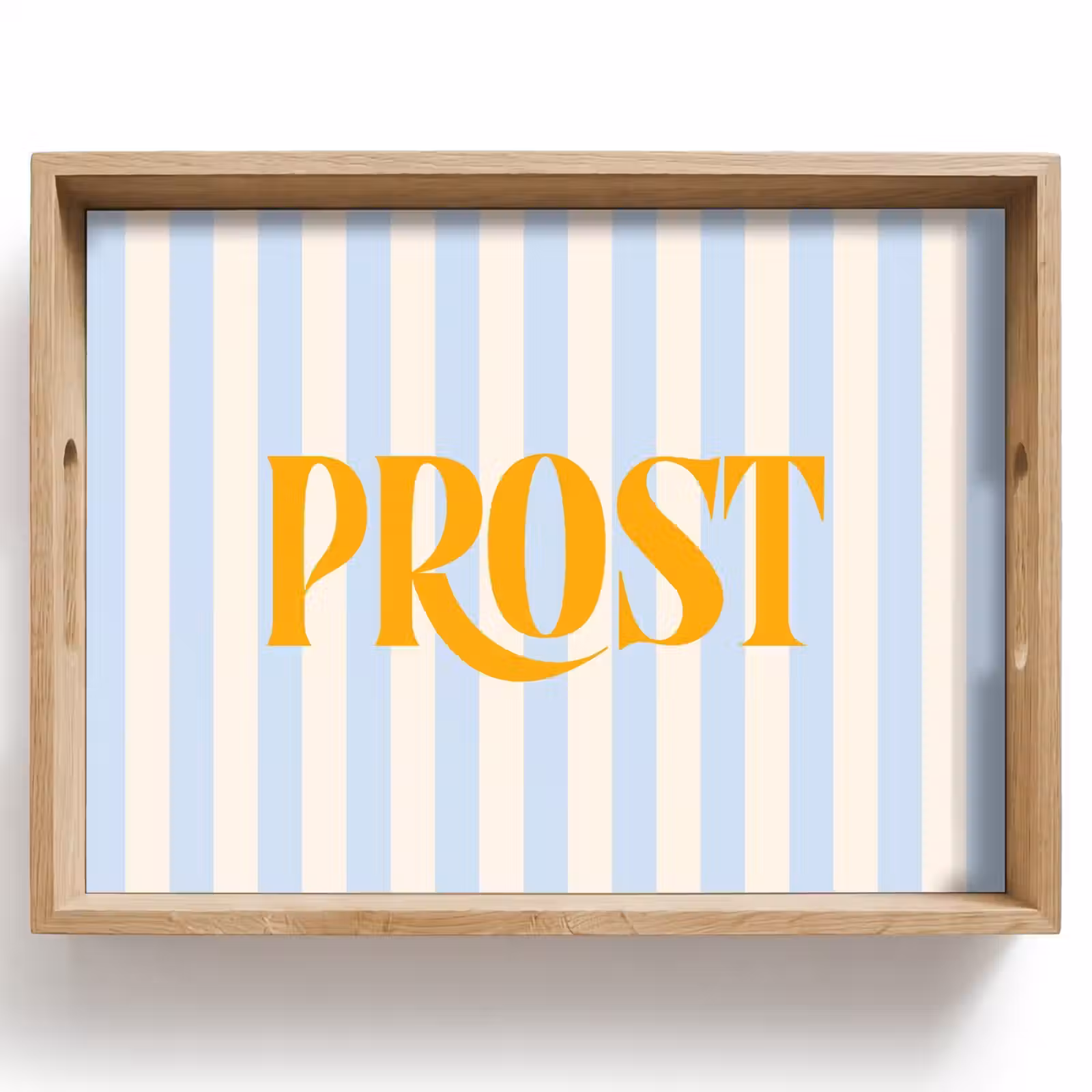 Dienblad - Oranje - Blauw - Strepen - Prost — 1