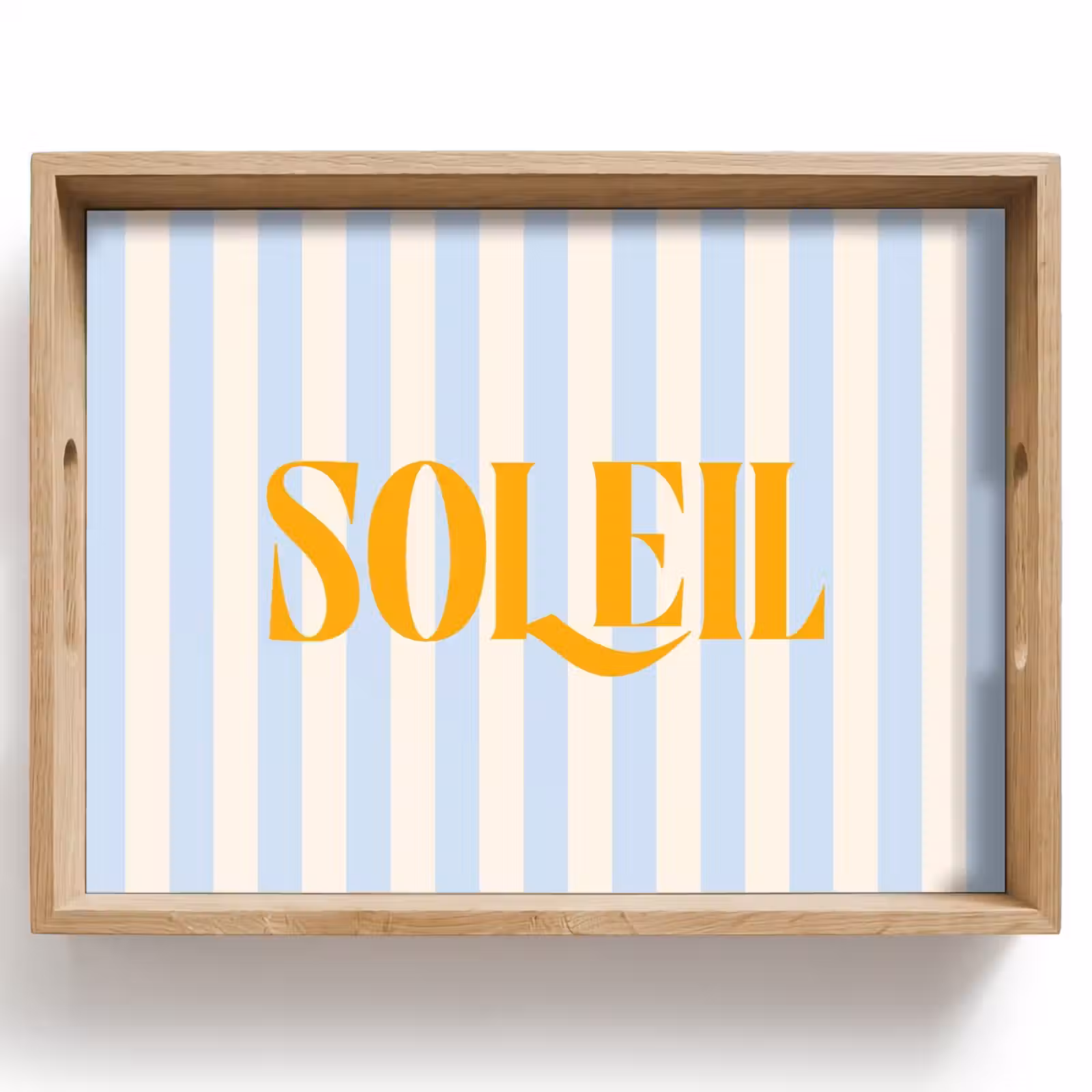 Dienblad - Oranje - Blauw - Strepen - Soleil — 1