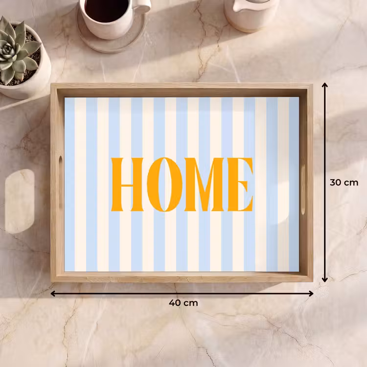 Dienblad - Oranje - Blauw - Strepen - Home — 9