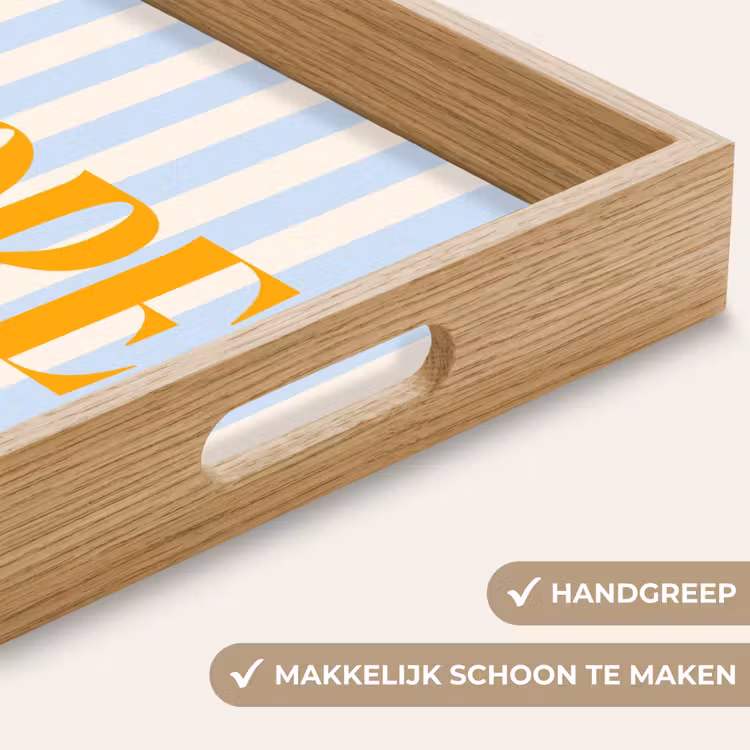 Dienblad - Oranje - Blauw - Strepen - Hope — 5