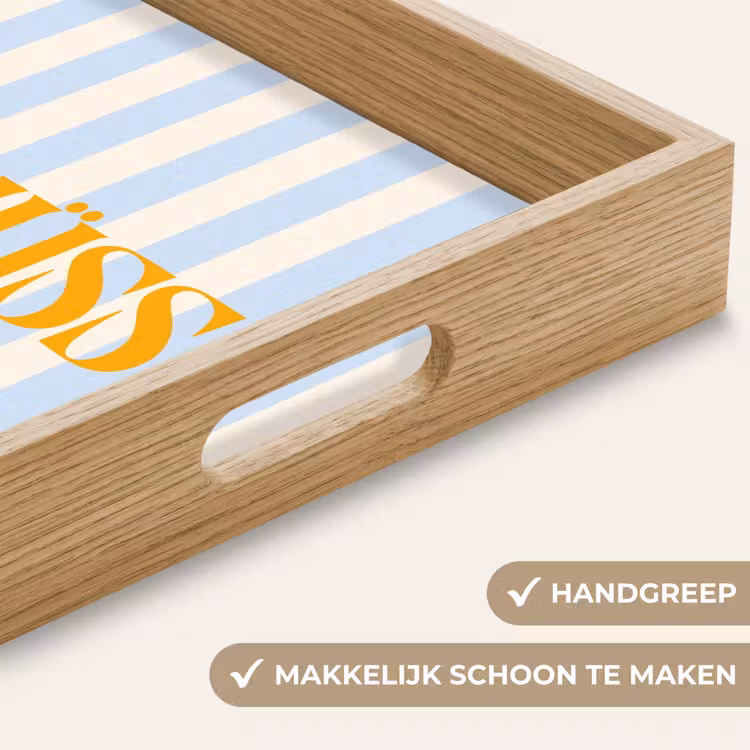 Dienblad - Oranje - Blauw - Strepen - Tschüss — 5