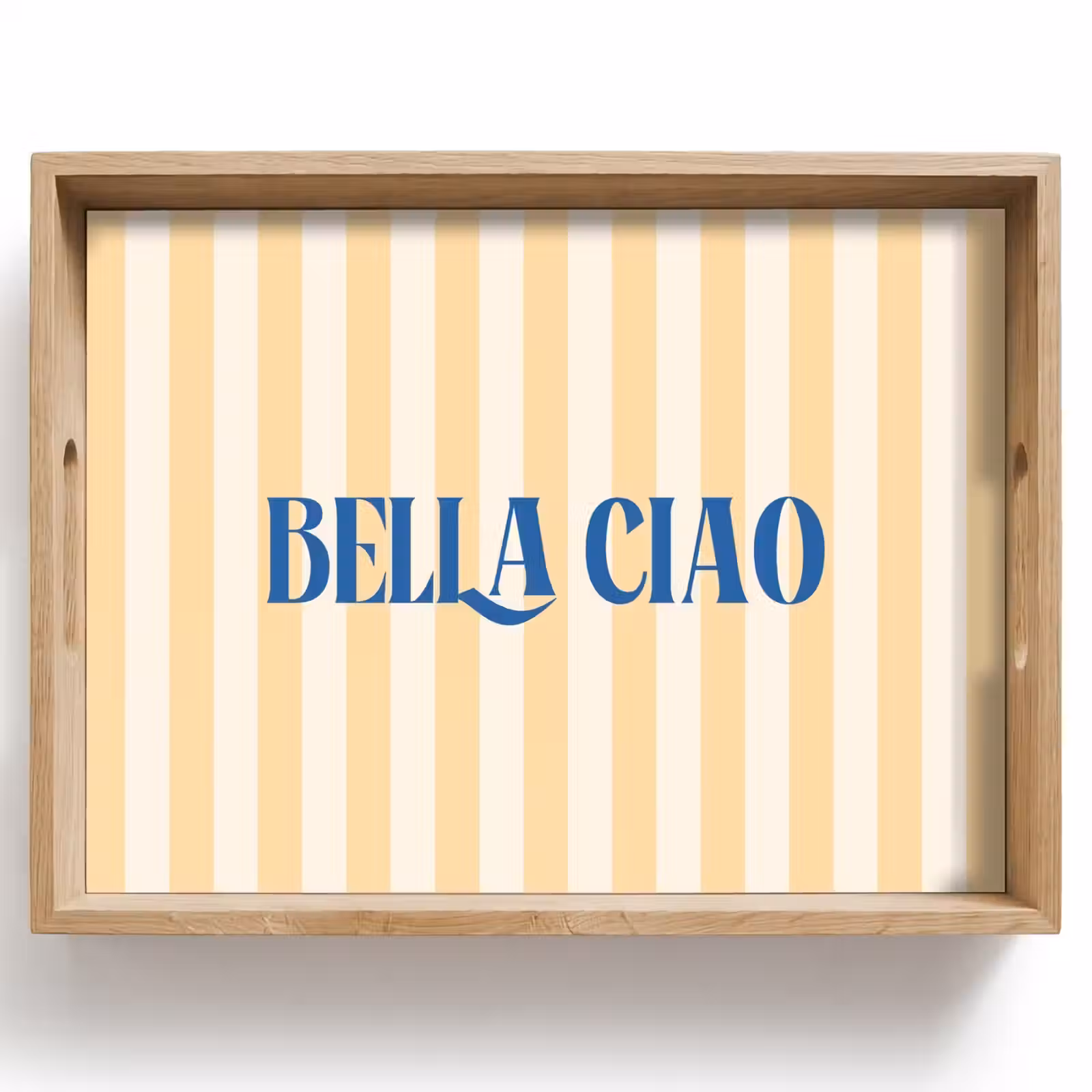 Dienblad - Blauw - Geel - Strepen - Bella Ciao — 1