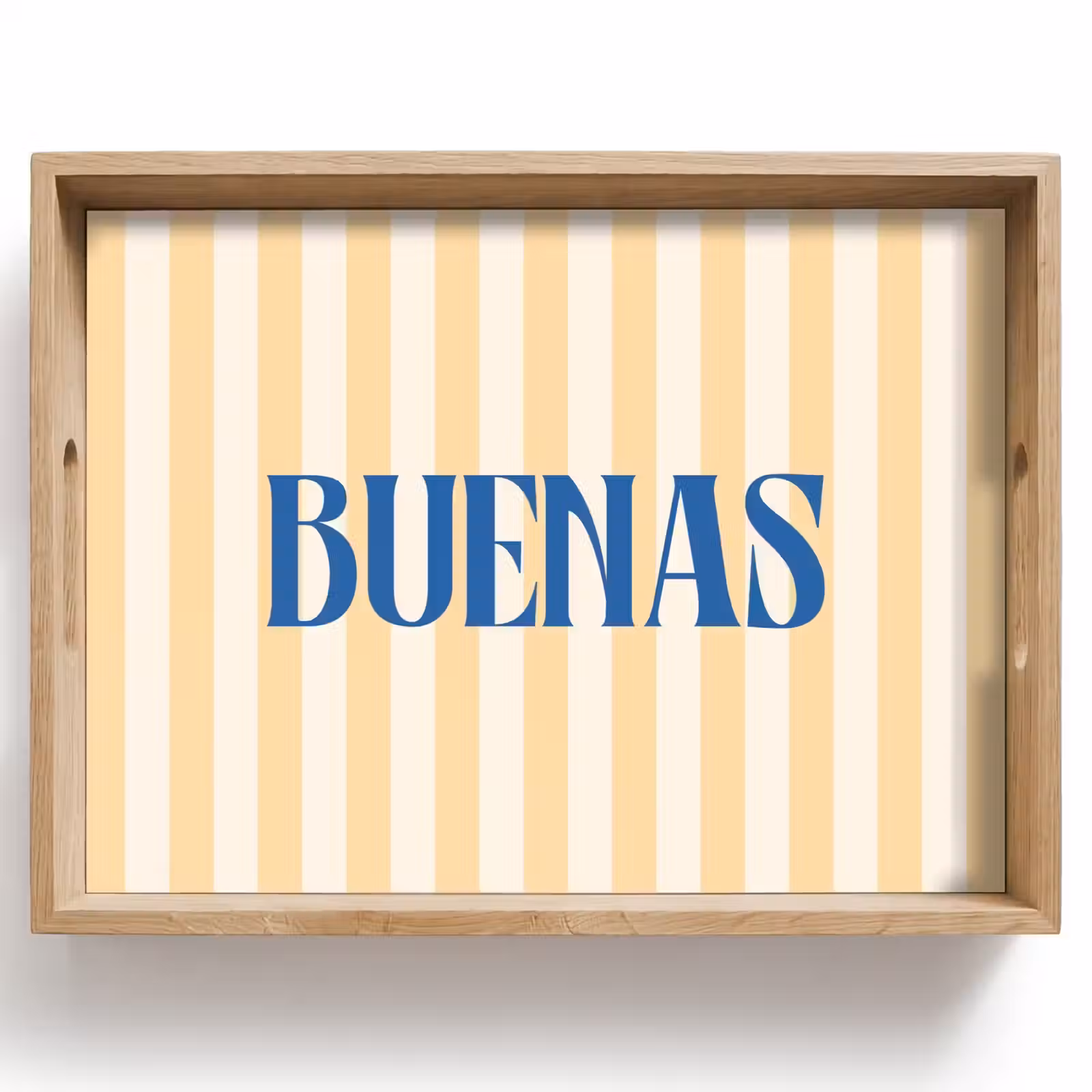 Dienblad - Blauw - Geel - Strepen - Buenas — 1