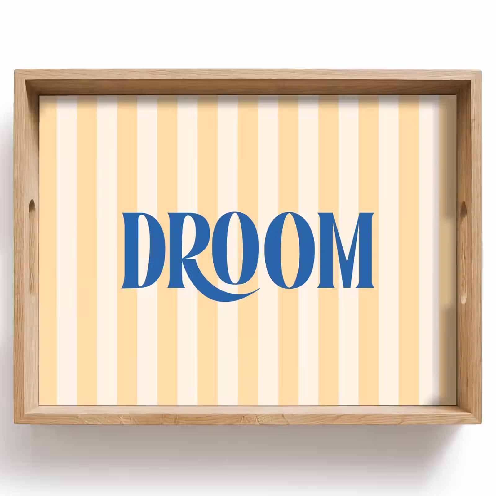 Dienblad - Blauw - Geel - Strepen - Droom — 1