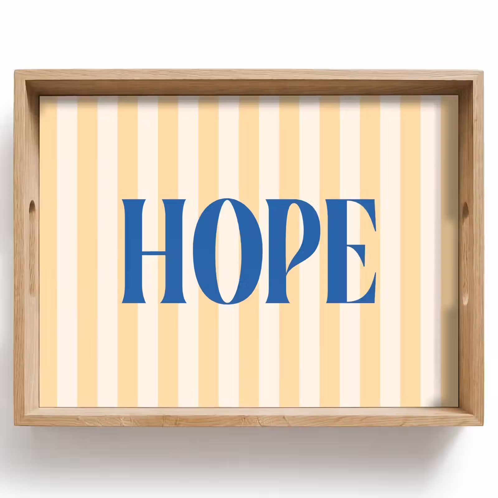 Dienblad - Blauw - Geel - Strepen - Hope — 1