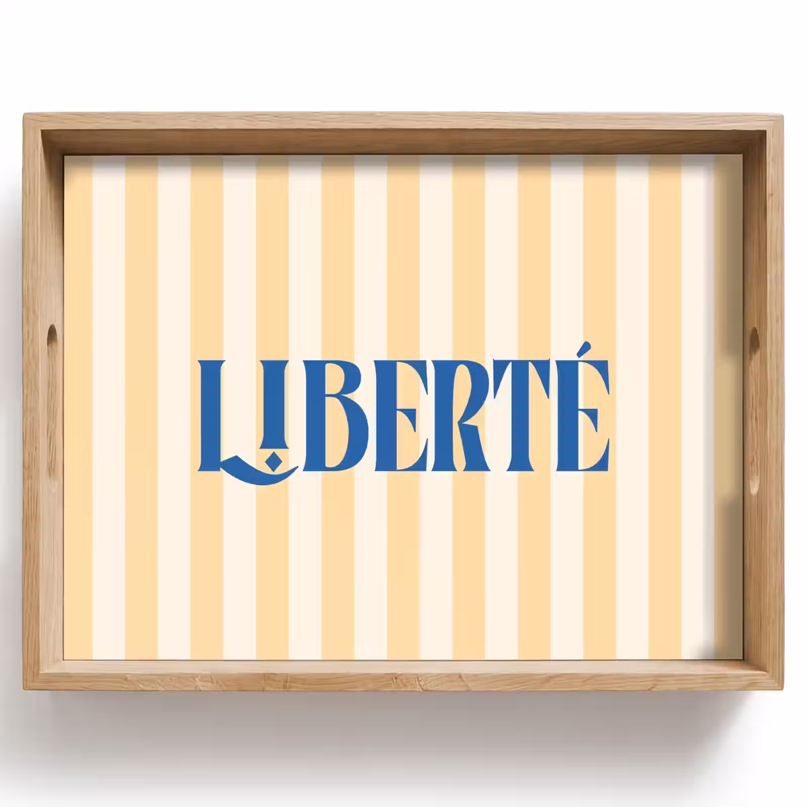 Dienblad - Blauw - Geel - Strepen - Liberté — 1