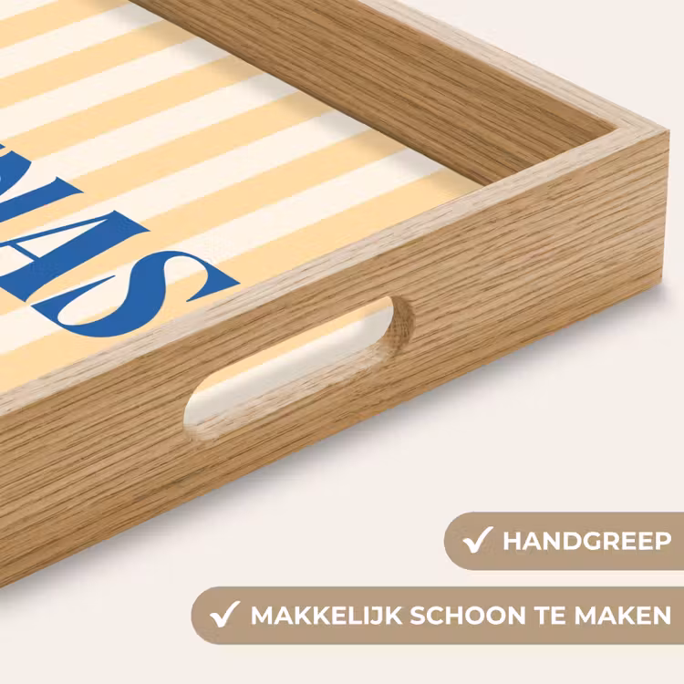 Dienblad - Blauw - Geel - Strepen - Buenas — 5