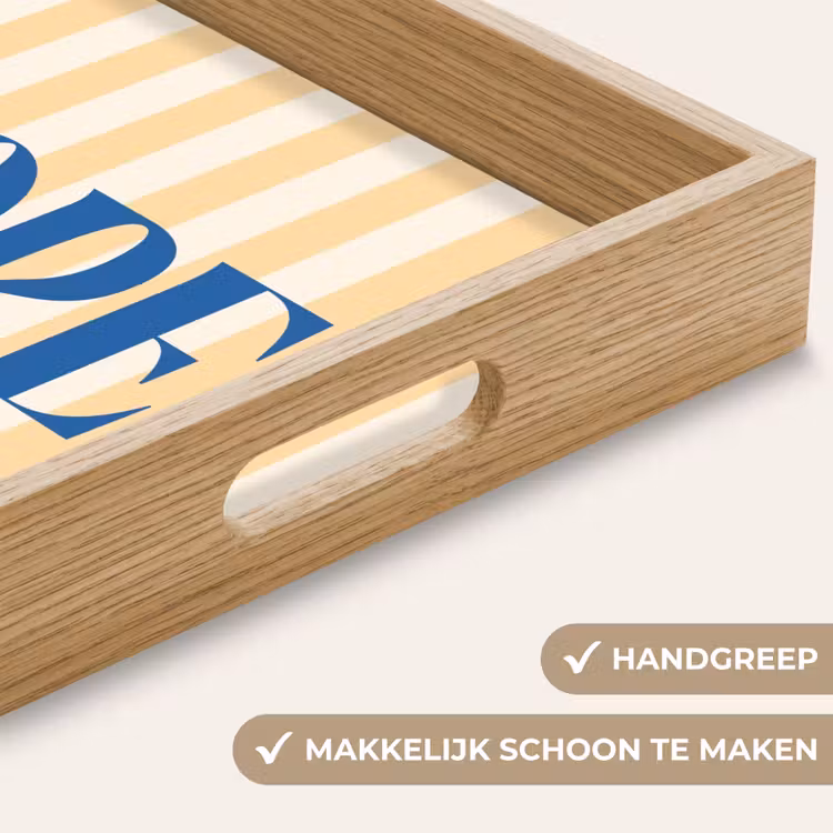 Dienblad - Blauw - Geel - Strepen - Hope — 5
