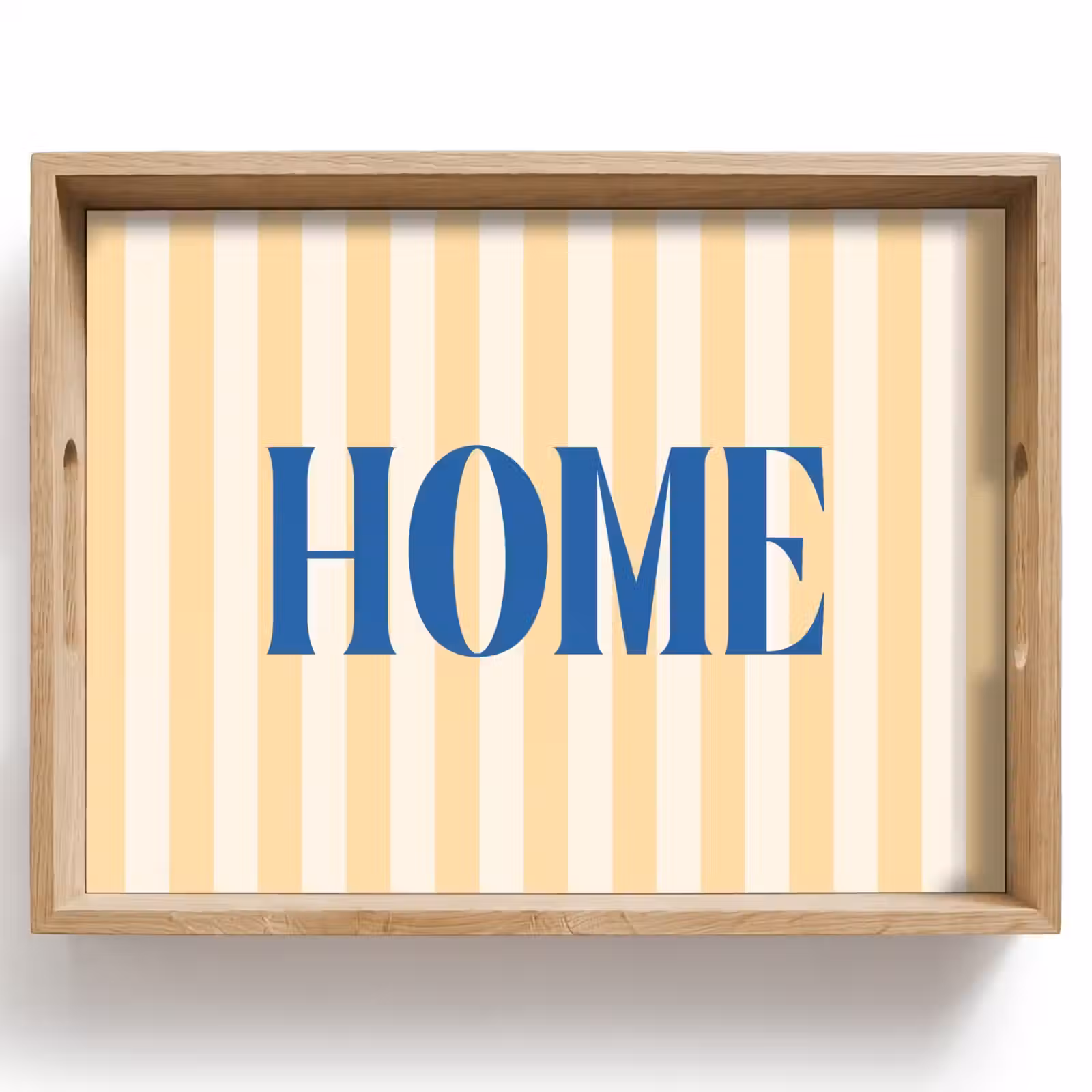 Dienblad - Blauw - Geel - Strepen - Home — 1