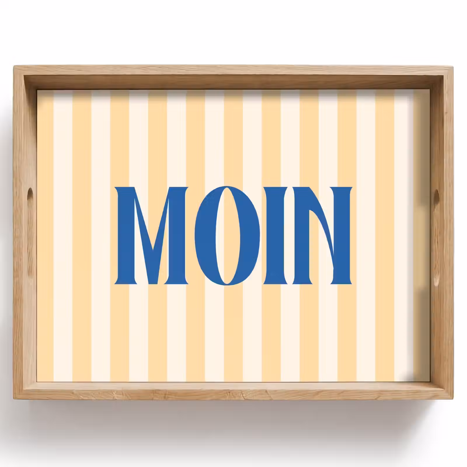 Dienblad - Blauw - Geel - Strepen - Moin — 1