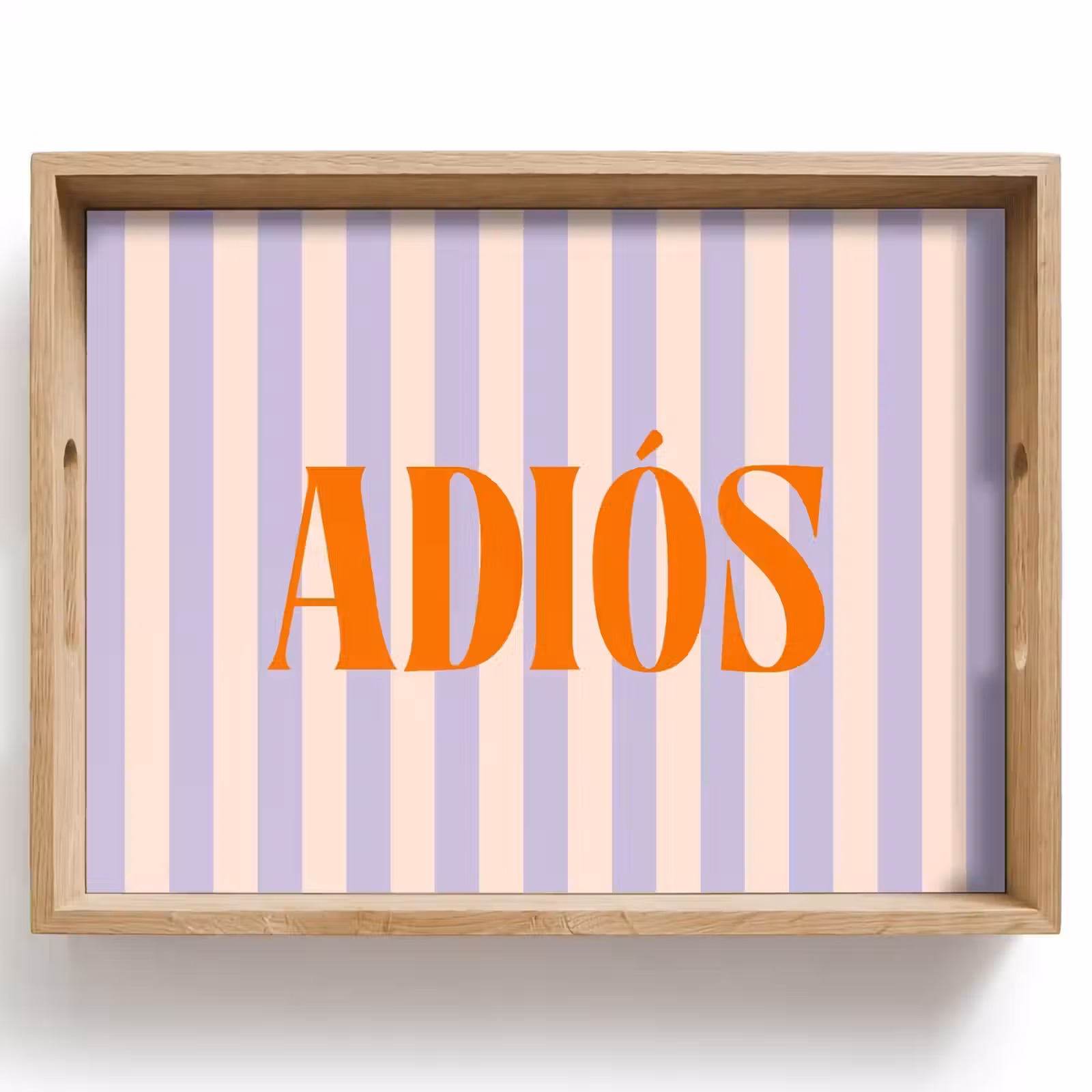 Dienblad - Lila - Oranje - Strepen - Adiós — 1