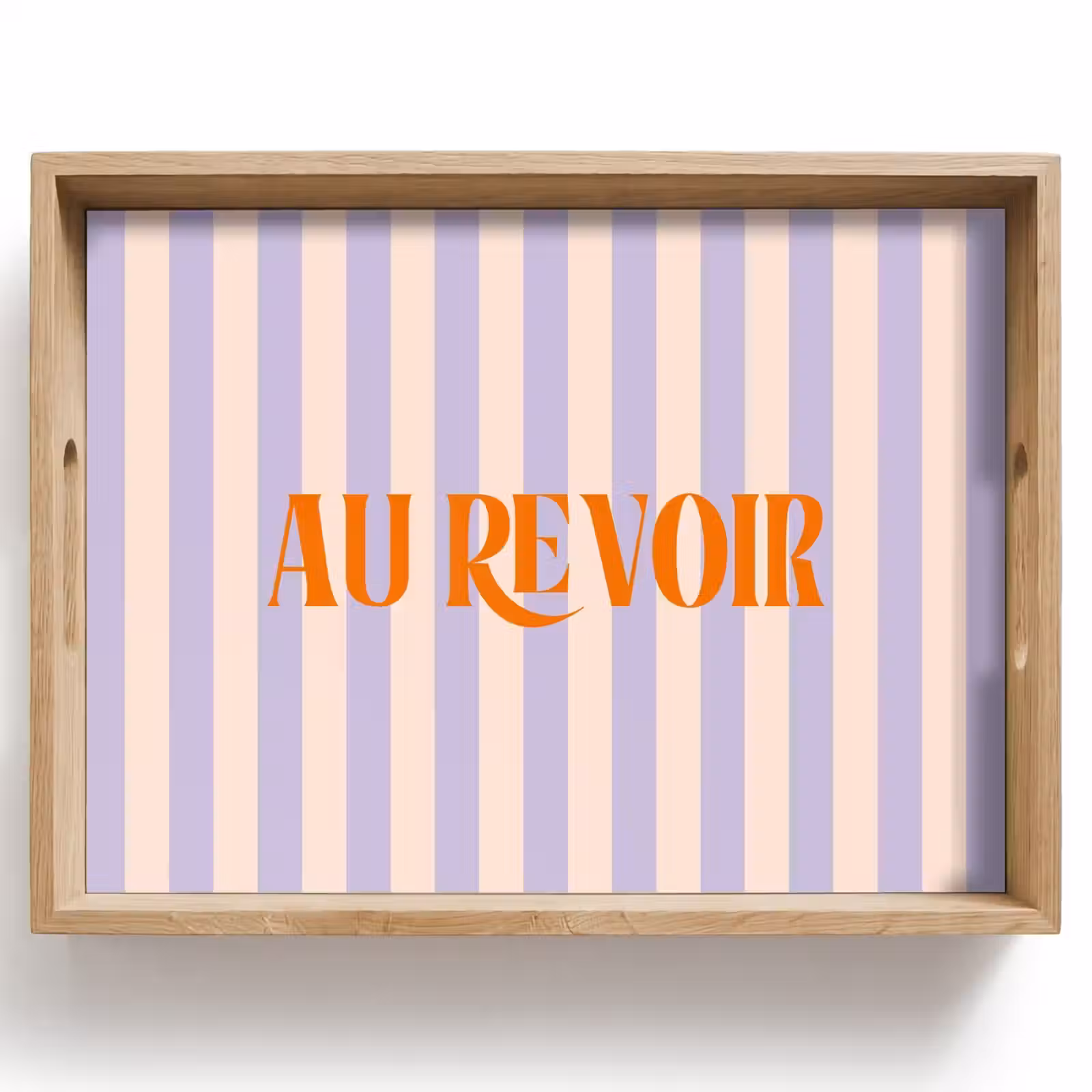 Dienblad - Lila - Oranje - Strepen - Au Revoir — 1