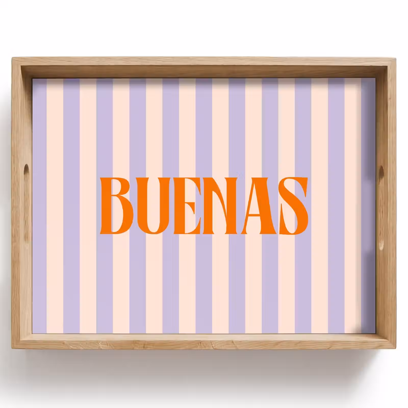 Dienblad - Lila - Oranje - Strepen - Buenas — 1