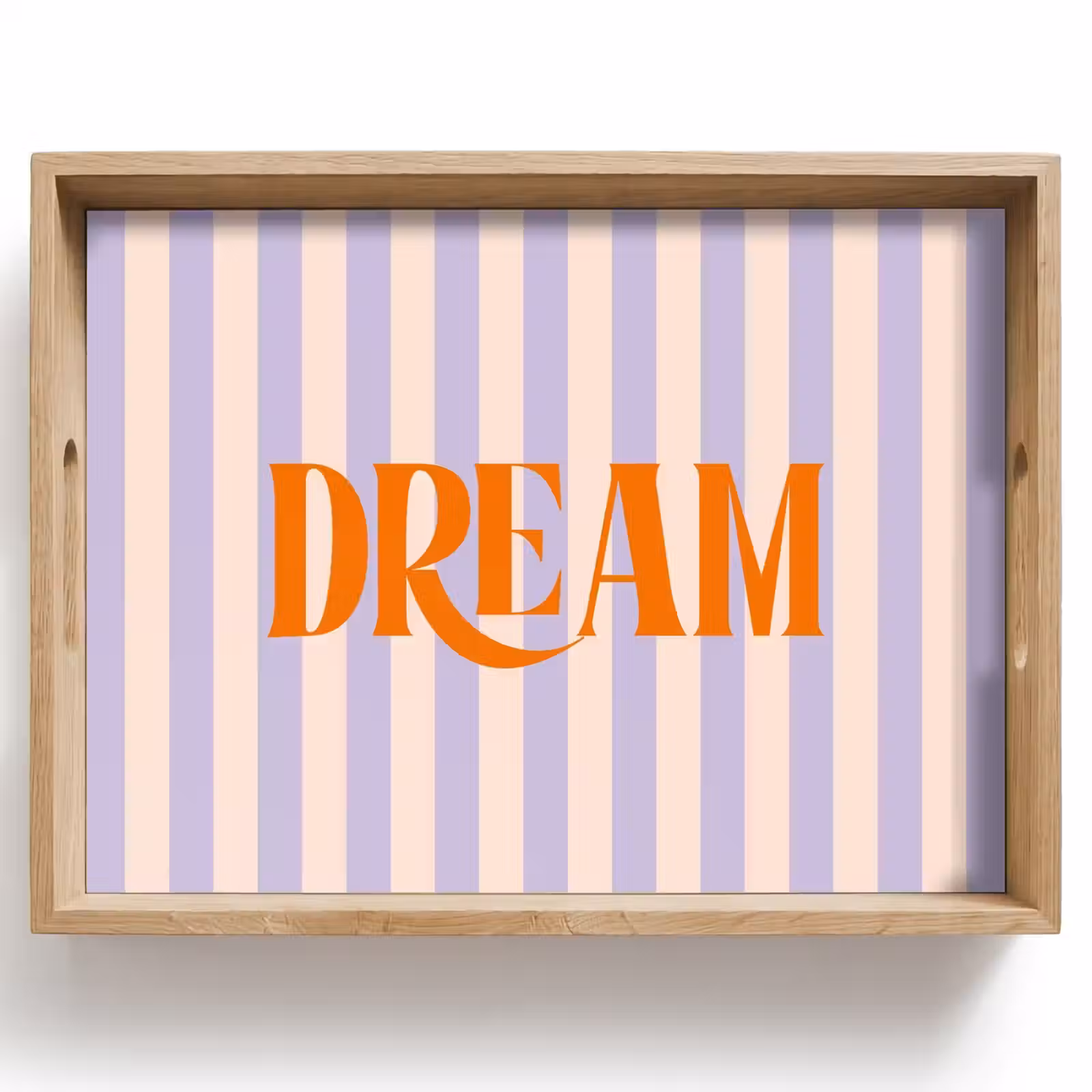 Dienblad - Lila - Oranje - Strepen - Dream — 1