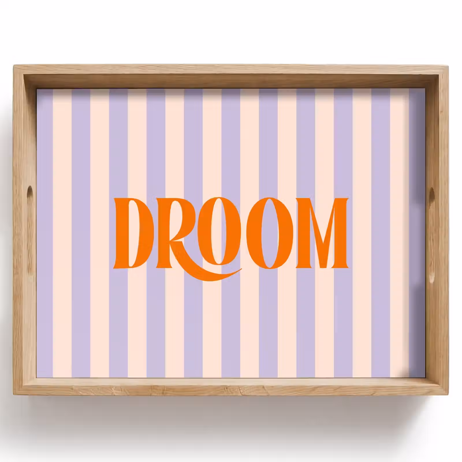 Dienblad - Lila - Oranje - Strepen - Droom — 1