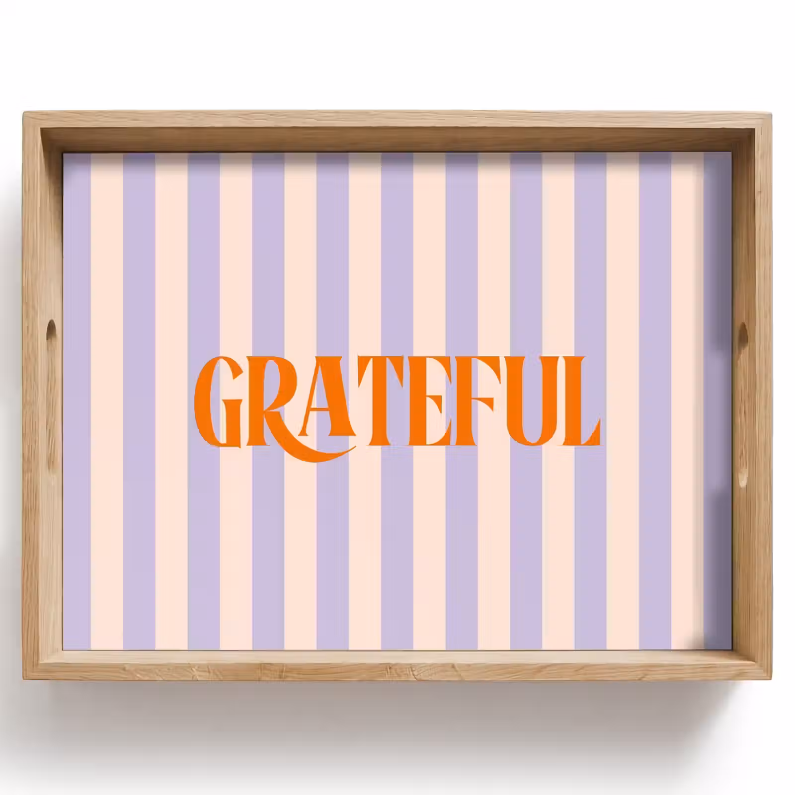 Dienblad - Lila - Oranje - Strepen - Grateful — 1