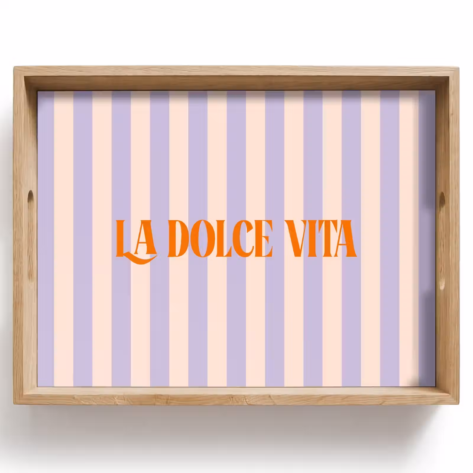 Dienblad - Lila - Oranje - Strepen - La Dolce Vita — 1