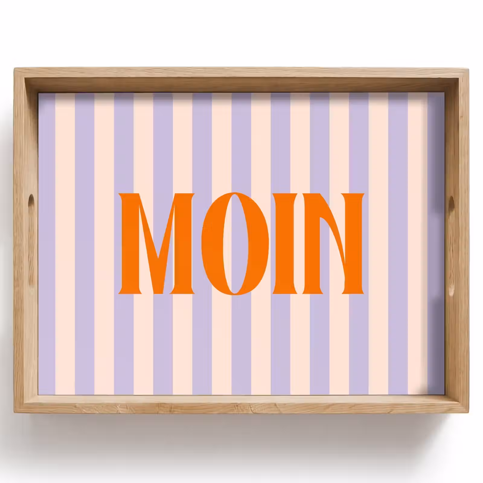 Dienblad - Lila - Oranje - Strepen - Moin — 1